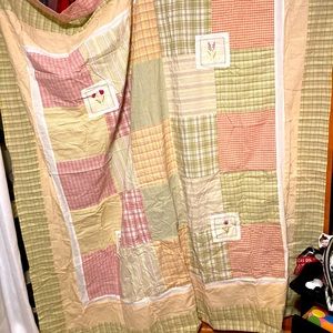 Croscill Home Shower Curtain Set with decorative hooks and towels